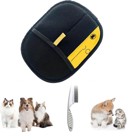 Kicklo Pet Hair Remover, the Magic Brush Pet Hair Remover,Upgraded Electrostatic Pet Hair Removeral Gloves – Reusable Grooming Mitt for Cats & Dogs, Perfect for Sofa, Carpet & Car Interior(1)
