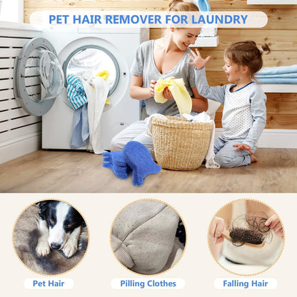 Reusable Pet Hair Remover for Laundry (5-Pack): Washing Machine & Dryer Lint and Fur Catcher