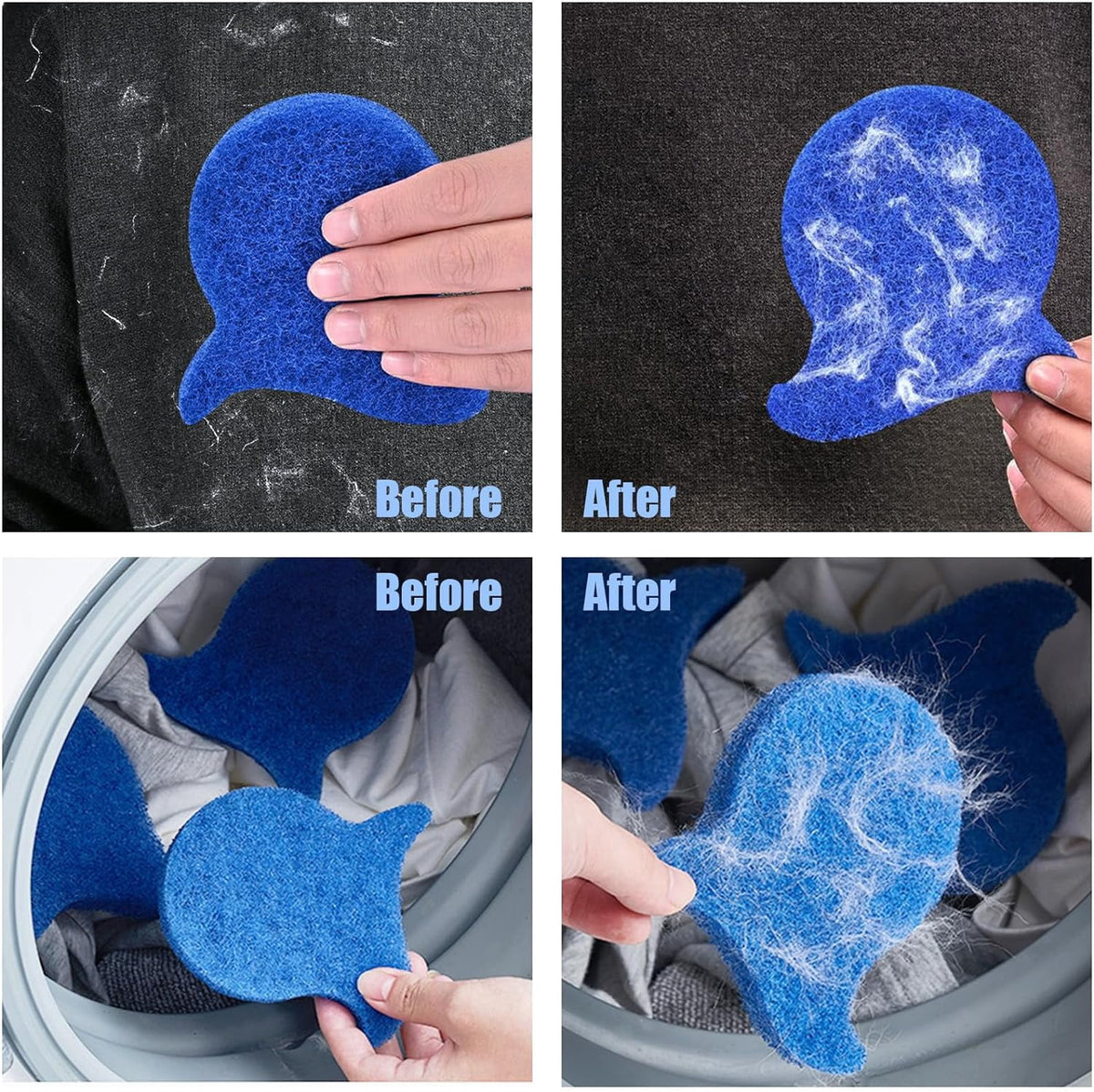 Reusable Pet Hair Remover for Laundry (5-Pack): Washing Machine & Dryer Lint and Fur Catcher