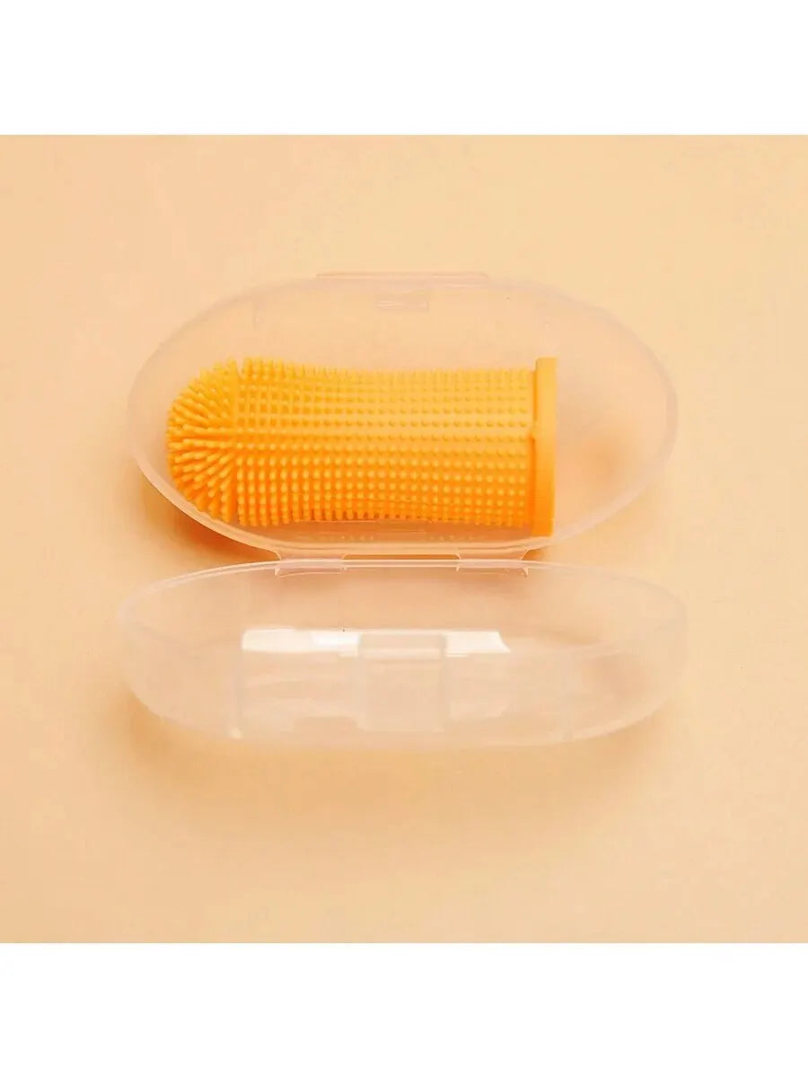 Gentle Pet Finger Toothbrush with Storage Case