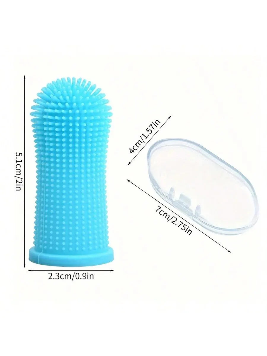 Gentle Pet Finger Toothbrush with Storage Case