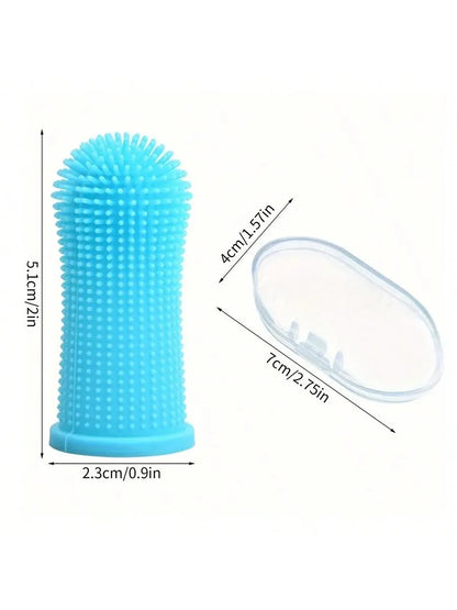 Gentle Pet Finger Toothbrush with Storage Case