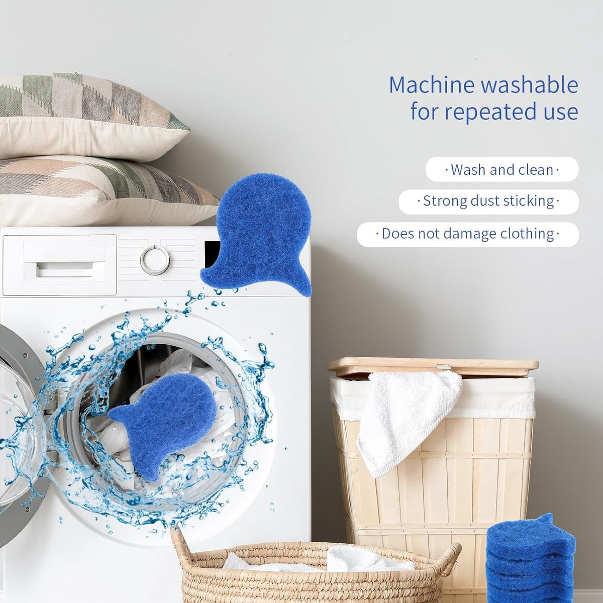 Reusable Pet Hair Remover for Laundry (5-Pack): Washing Machine & Dryer Lint and Fur Catcher