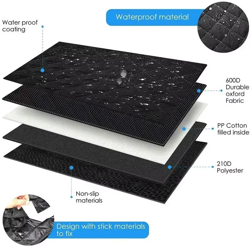 Waterproof Dog Car Seat Cover Trunk Case Dog Car Transporter Travel Mat Pad Dog Carriers Hammock for Small Medium Large Dogs