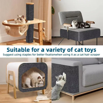 Trimmable Cat Scratching Mat Self-Adhesive Carpet Mat Pad