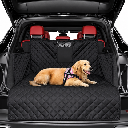 Dog Car Boot Liner White Background