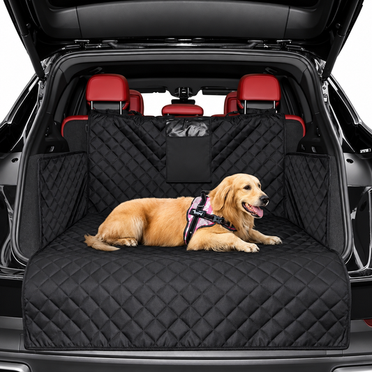 Dog Car Boot Liner White Background